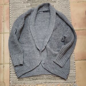 Prana Gray Knit Cardigan xs